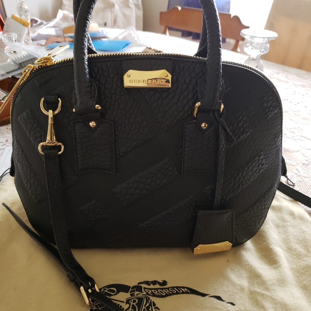 Burberry Orchard Embossed Handbag AUTHENTIC!